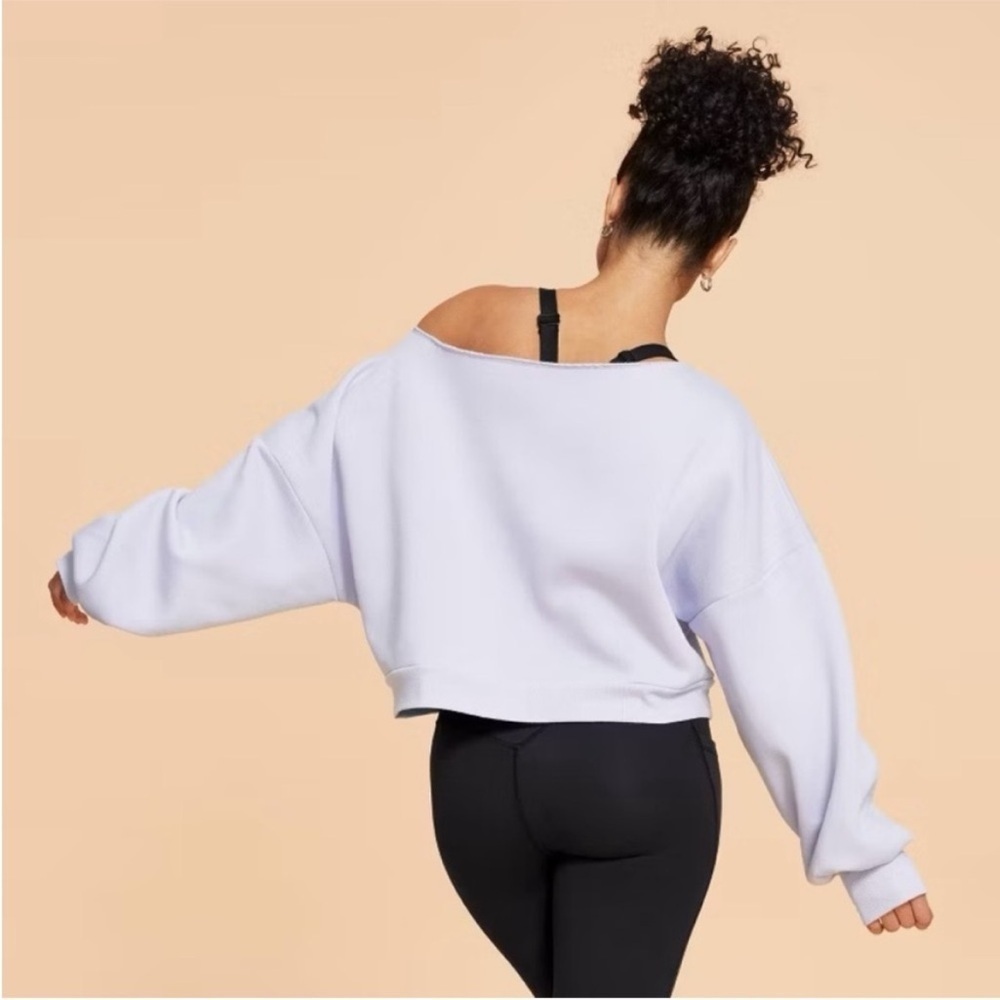 Blogilates Dance Studio Sweatshirt Evening Haze Size 1X NWT - Picture 3 of 10